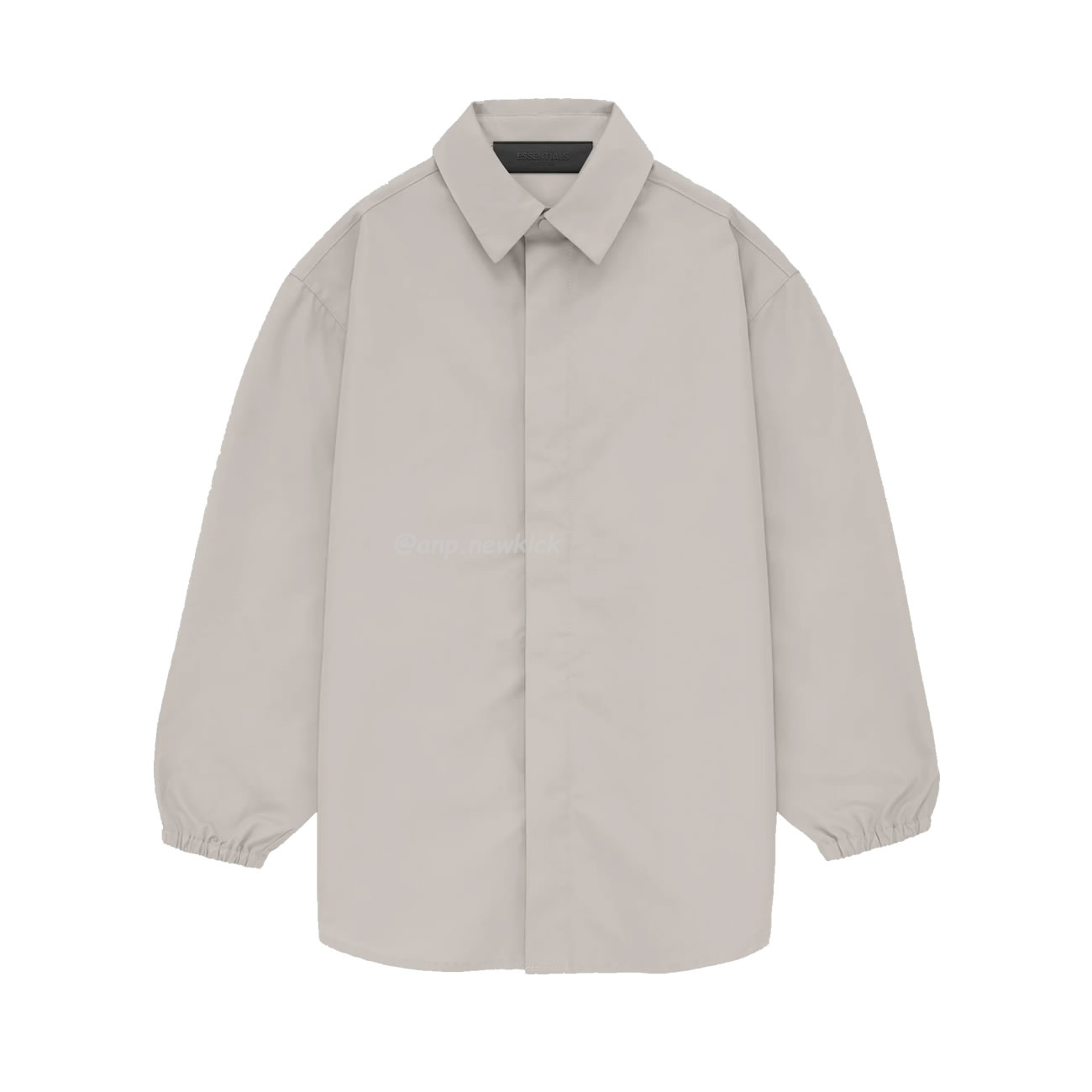 Fear Of God Essentials Fog 23fw Tie Cuffed Shirt Black Apricot Gray S Xl (2) - newkick.vip